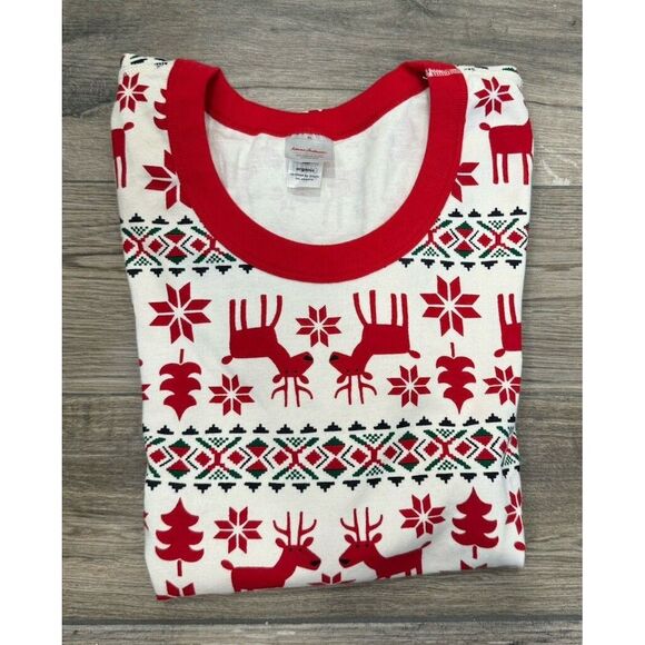 Hanna Andersson Other - Hanna Andersson Women's Organic Cotton Pajama Top Size XL Dear‎ Deer Christmas